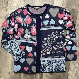 Vintage heart and floral grandma